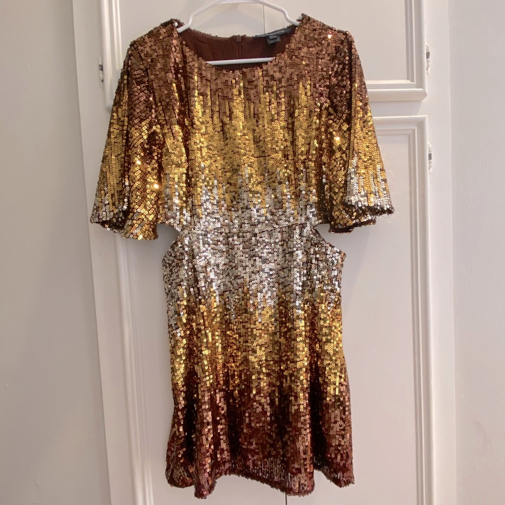 Stunning French Connection sequin ombré dress size 10